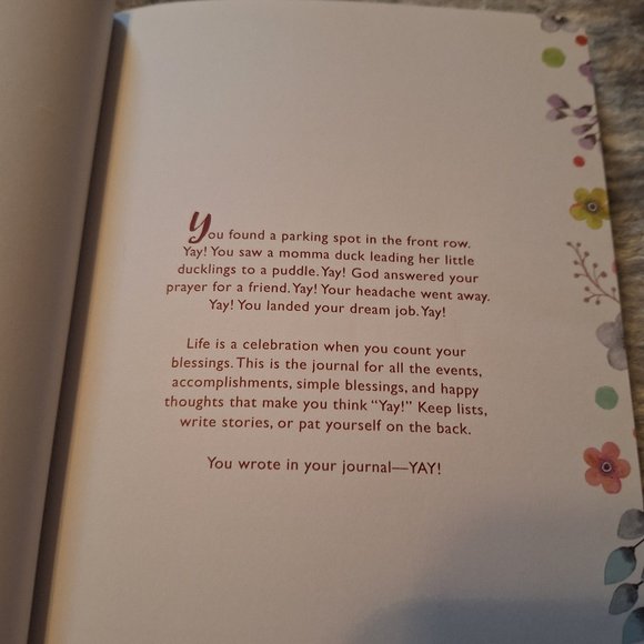 Softcover blank book Yay Journal with inspirational quotes - Picture 7 of 8